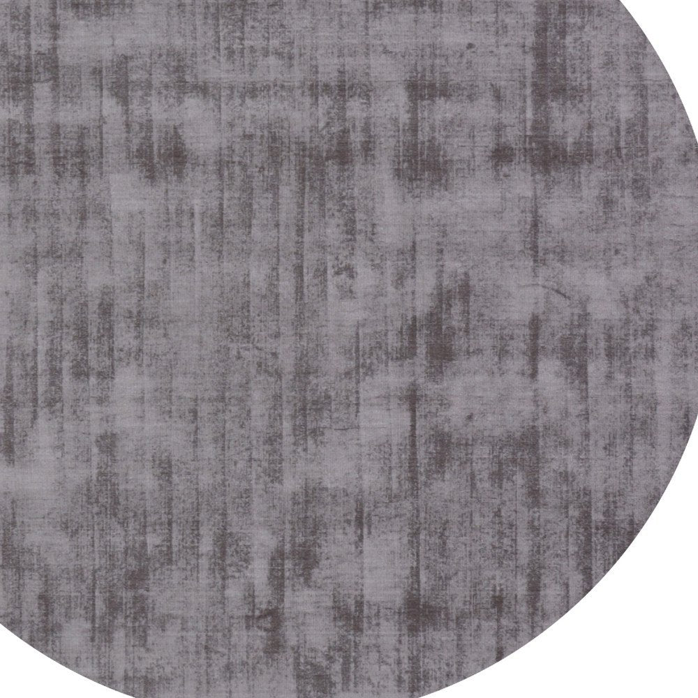 6' Dark Brown Round Hand Loomed Area Rug