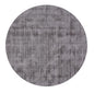 6' Dark Brown Round Hand Loomed Area Rug