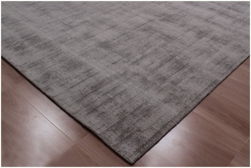 9' X 12' Dark Brown Hand Loomed Area Rug