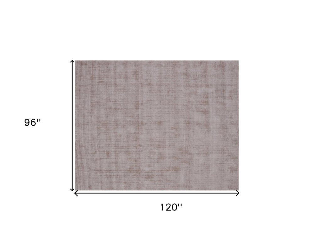 8' X 10' Camel Hand Loomed Area Rug