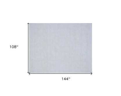 9' X 12' Ivory Hand Loomed Area Rug