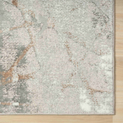 2' X 3' Beige and Gray Abstract Area Rug