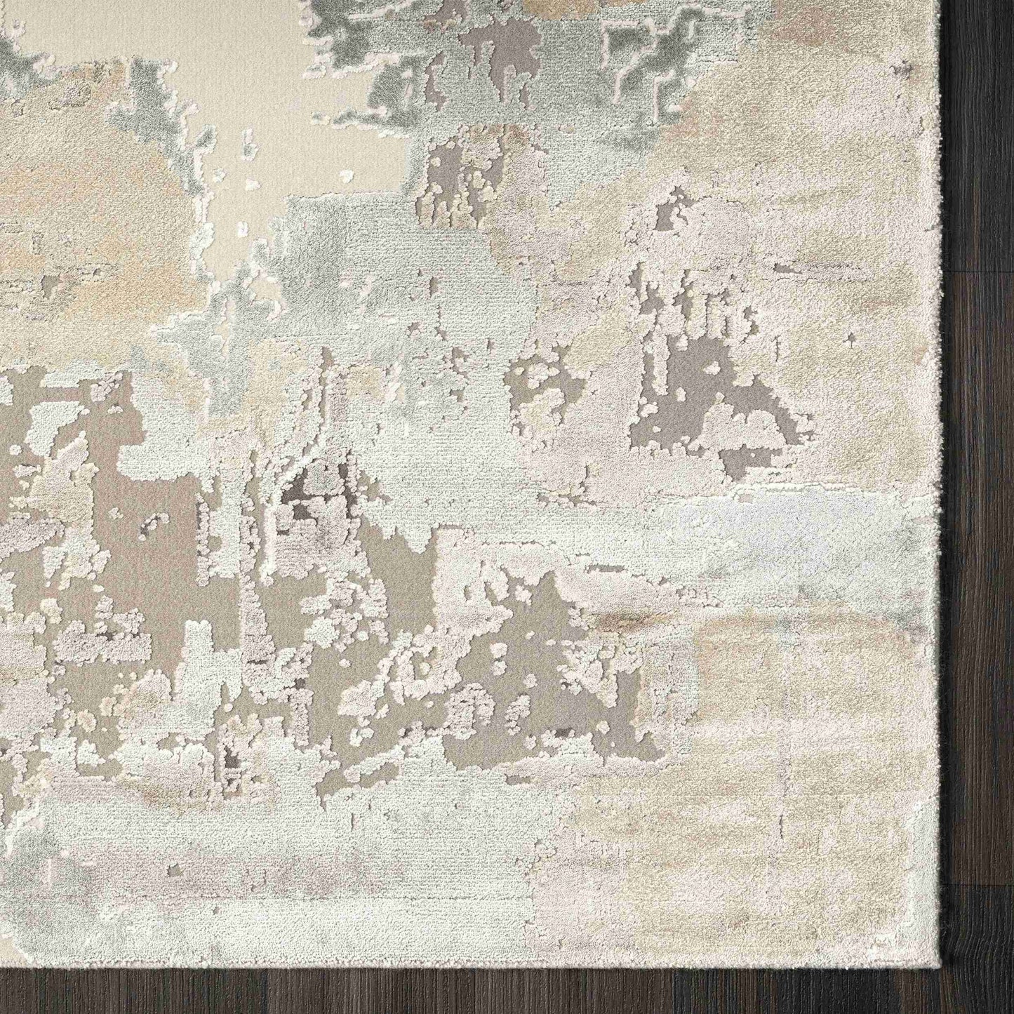 4' X 6' Beige and Gray Abstract Area Rug