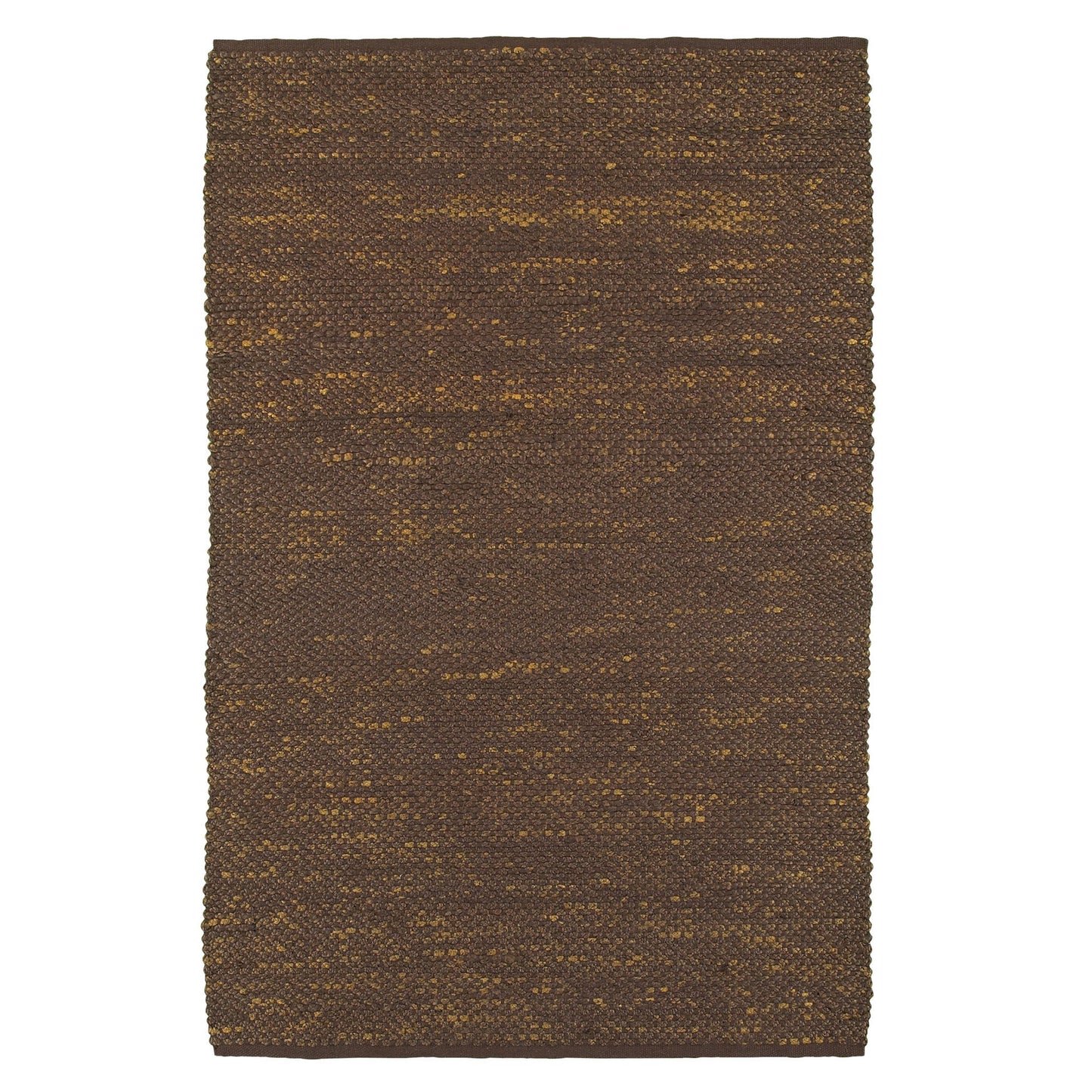 9' X 12' Brown Damask Hand Woven Area Rug