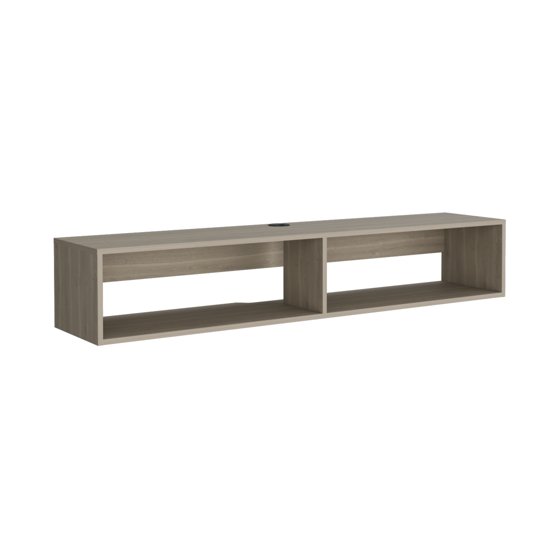 59" Beige Floating Mount TV Stand