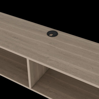 59" Beige Floating Mount TV Stand