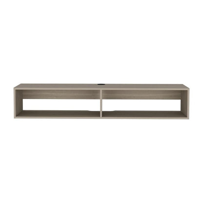 59" Beige Floating Mount TV Stand
