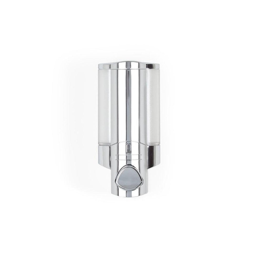 Silver Heavy Duty Plastic Wall Mount Soap Dispenser