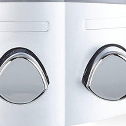 Gray Heavy Duty Plastic Three Chamber Wall Mount Soap Dispenser