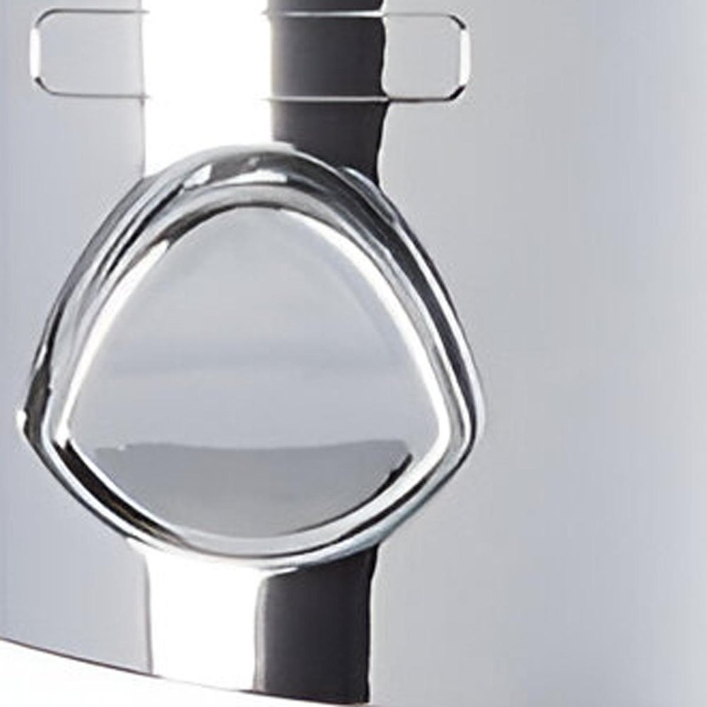 Silver Heavy Duty Plastic Two Chamber Wall Mount Soap Dispenser