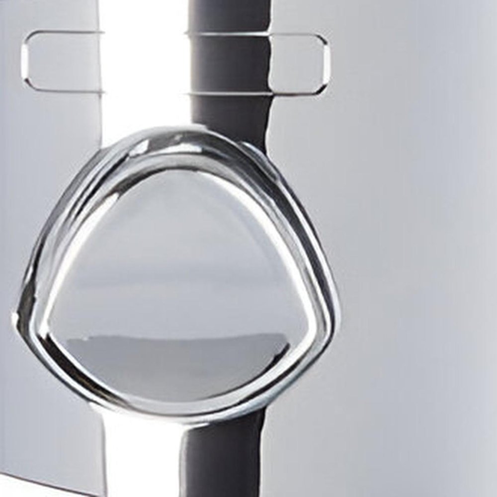 Silver Heavy Duty Plastic Two Chamber Wall Mount Soap Dispenser
