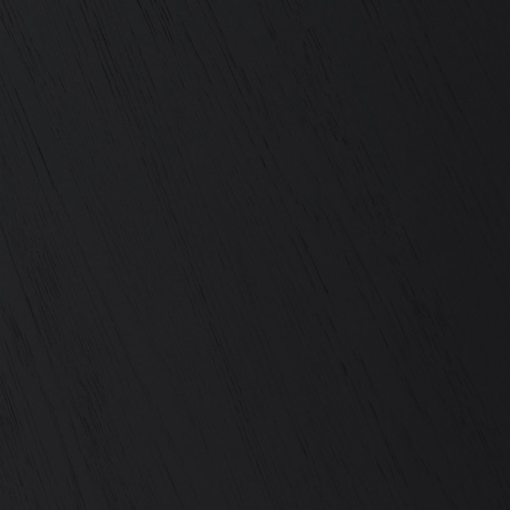 Six Piece Black Oval Dining Set with Four Chairs and Sideboard