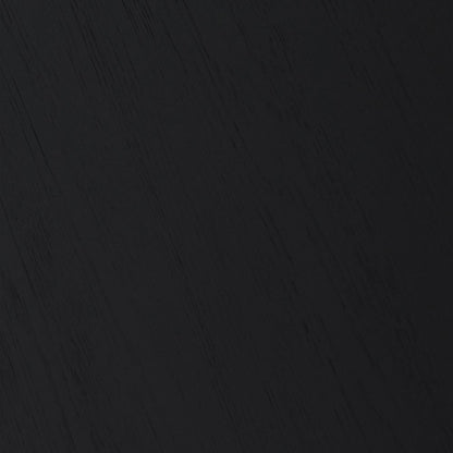 Six Piece Brown and Black Oval Dining Set with Four Chairs and Sideboard