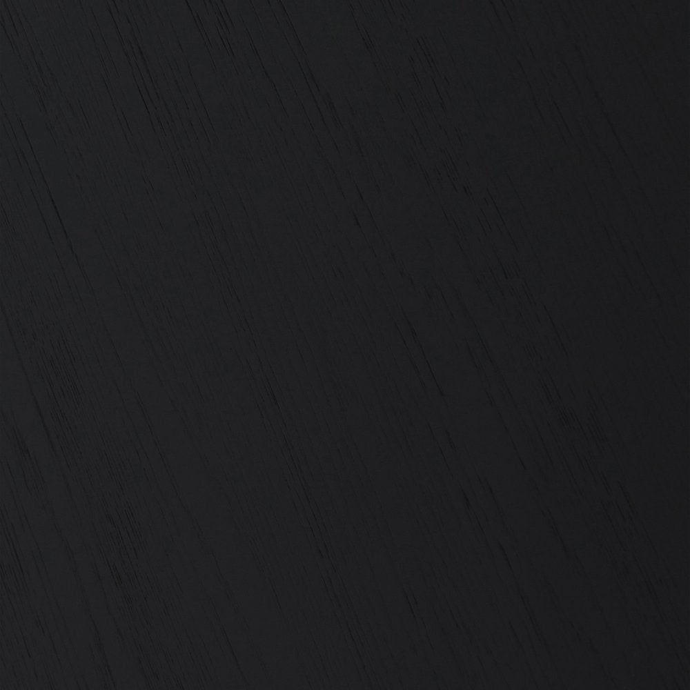 Six Piece Brown and Black Round Dining Set with Four Chairs and Sideboard