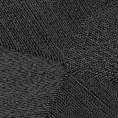 Seven Piece Black Oval Dining Set with Six Chairs