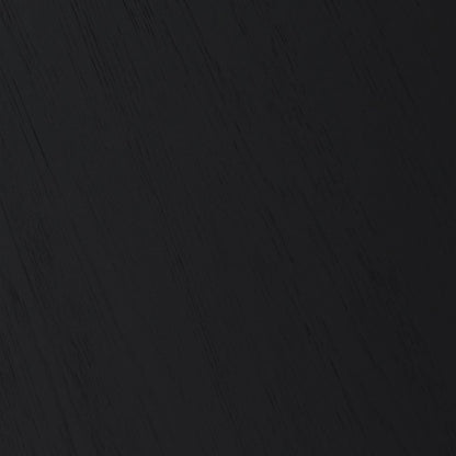 Seven Piece Black Oval Dining Set with Six Chairs