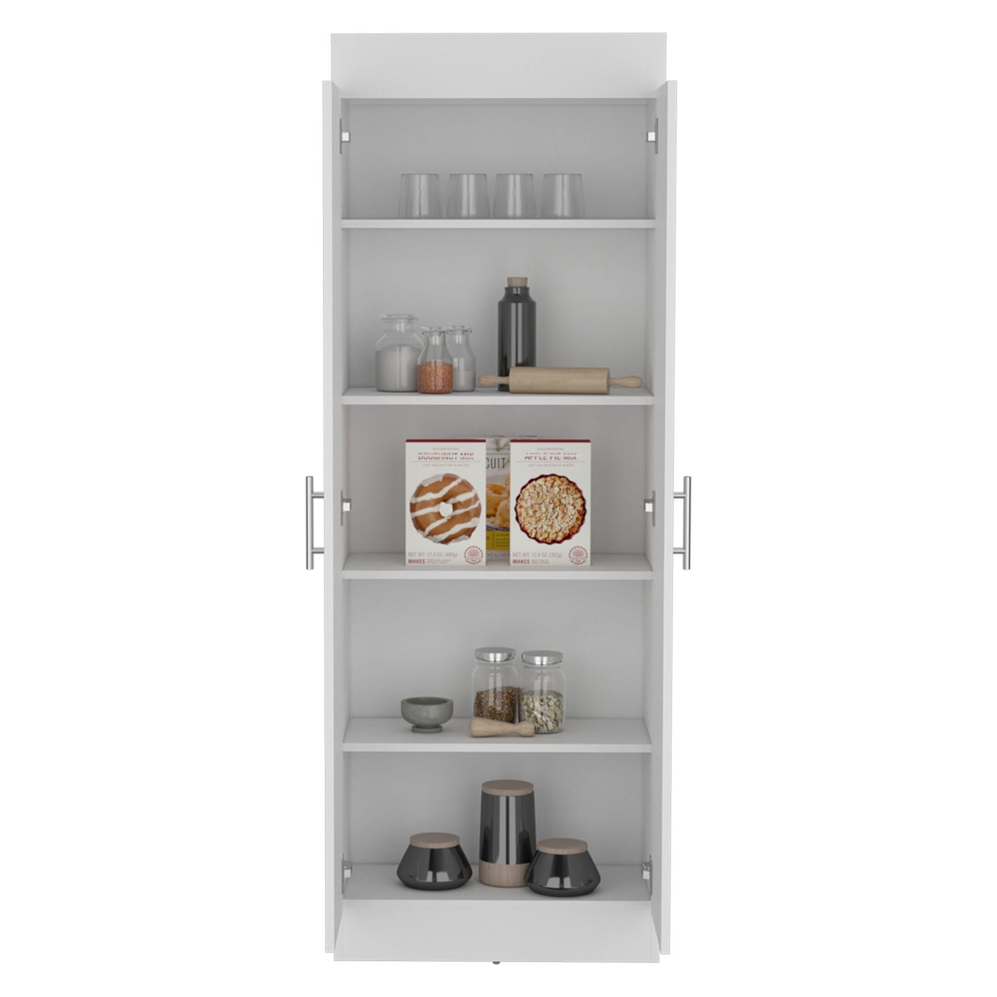 Nepal Pantry Cabinet - Space-Efficient 2-Door Design