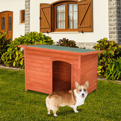 Waterproof Wood Dog House Pet Shelter - Durable Fir Wood Construction