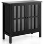 Glass Door Sideboard Console Storage Buffet Cabinet | Elegant & Functional