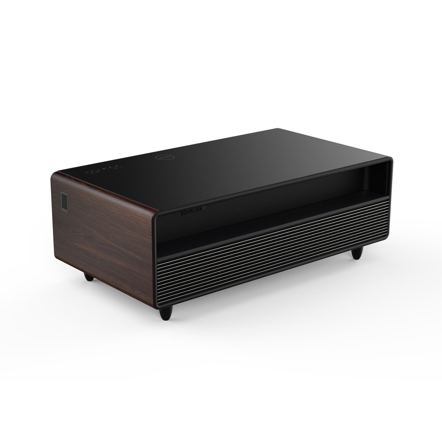 Modern Smart Coffee Table with Built-in Fridge & Bluetooth Speaker