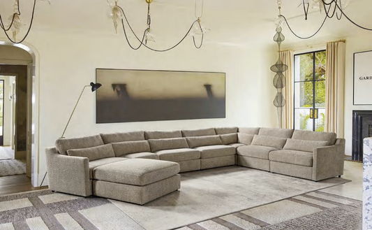 Luxurious Modular Sofa with Kiln-Dried Hardwood Frame & Unbleached Linen