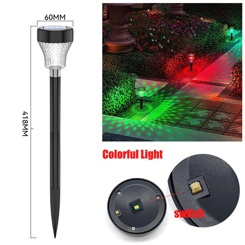 Solar Outdoor Lights - Waterproof LED Garden Lamps for Yard & Patio