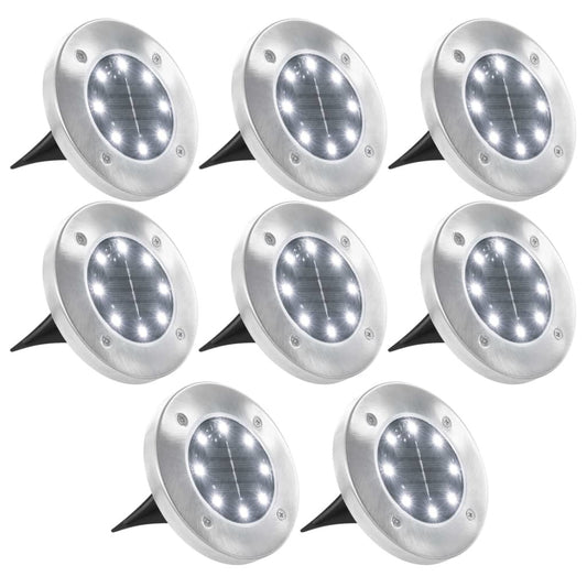 Solar Ground Lights - 8 pcs LED Lights