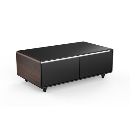 Modern Smart Coffee Table with Built-in Fridge & Bluetooth Speaker