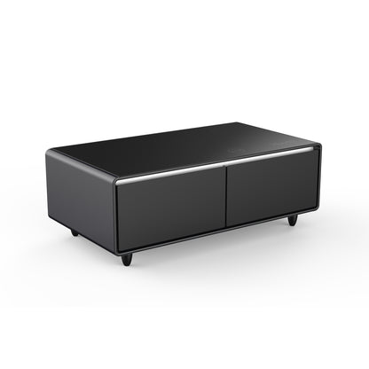 Modern Smart Coffee Table with Built-in Fridge & Bluetooth Speaker