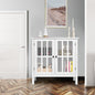 Glass Door Sideboard Console Storage Buffet Cabinet | Elegant & Functional