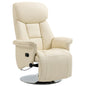 Manual Recliner Chair with Adjustable Swivel Recliner Footrest