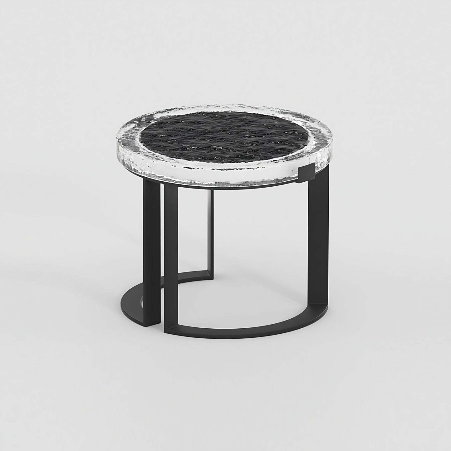 Outdoor Garden Table with Solar-Powered Light - IP65 Waterproof