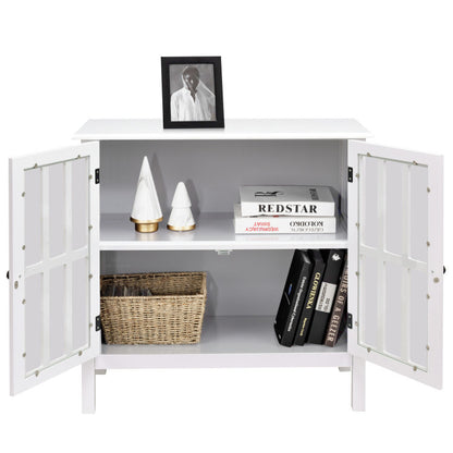 Glass Door Sideboard Console Storage Buffet Cabinet | Elegant & Functional