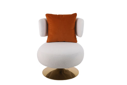 Swivel Accent Chair Armchair | Round Barrel Chair