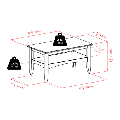 Winsome Wood Camden Coffee Table - Elegant Family Room Addition