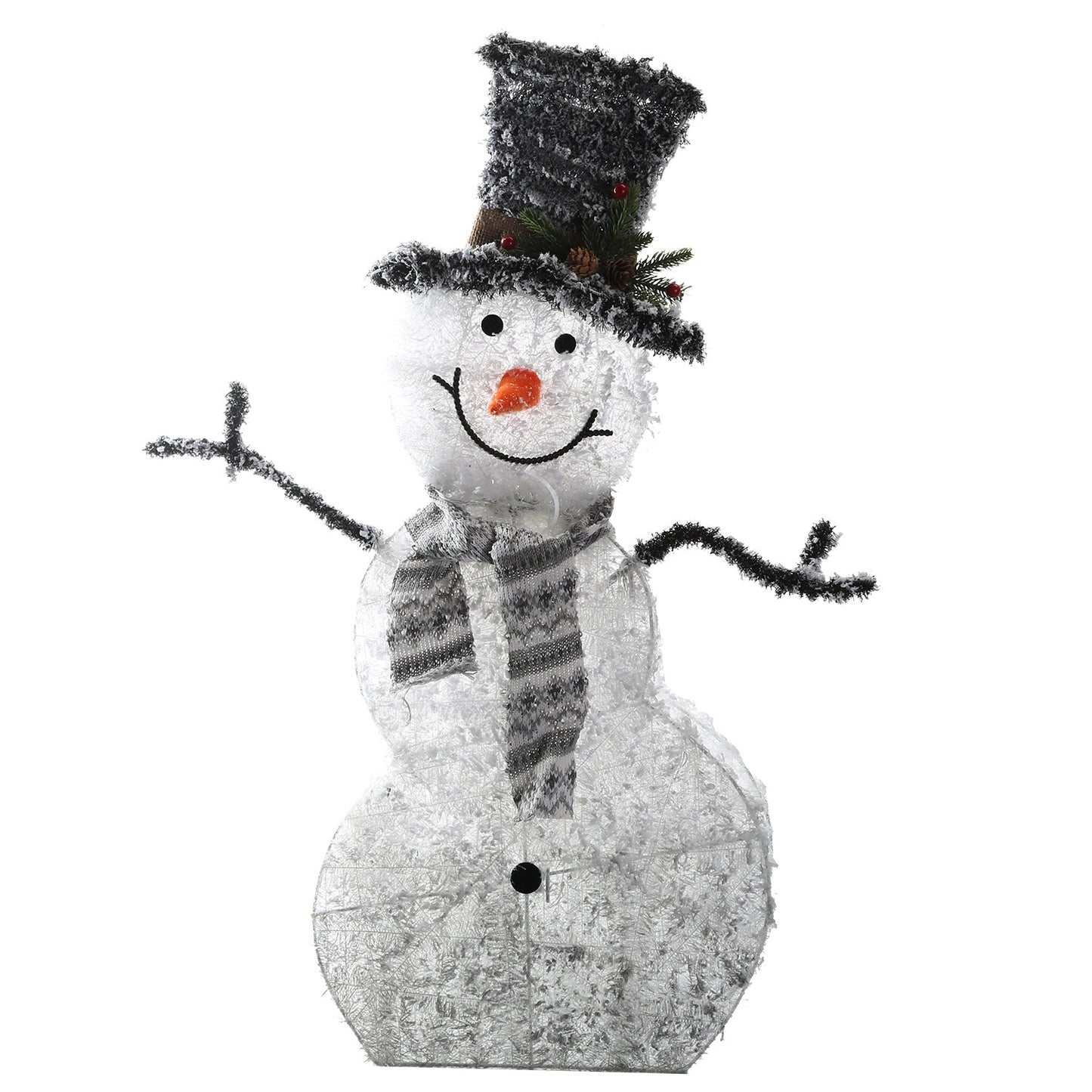 LED Christmas Snowman Decoration Light | Collapsible & Battery Operated