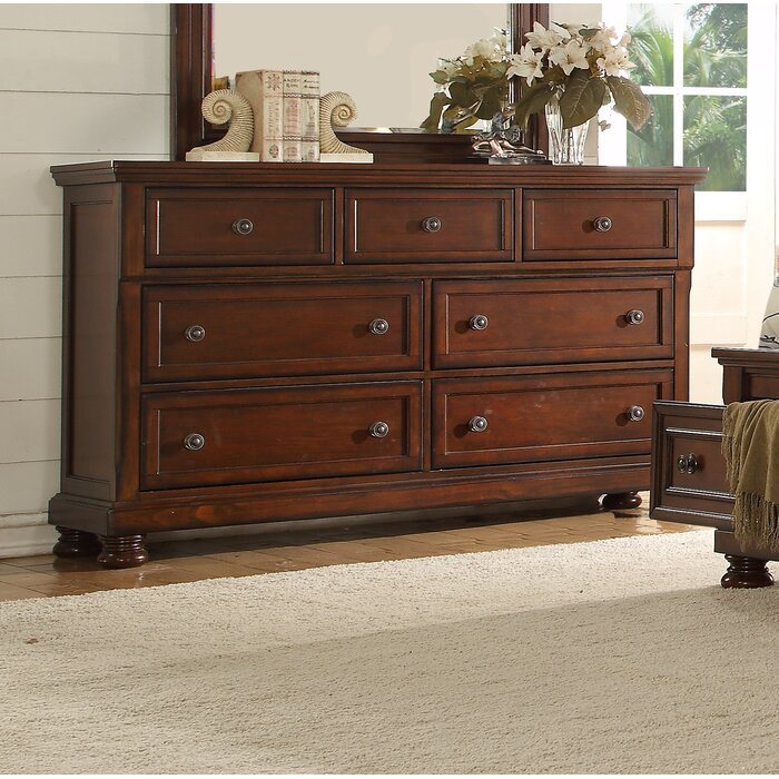 Baltimore Bedroom Set - Dark Walnut Finish, Elegant & Casual Style