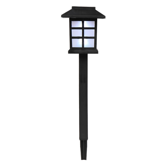 6pcs White LED Solar Lantern Torch Lights - Garden Landscape Lighting