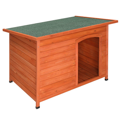 Waterproof Wood Dog House Pet Shelter - Durable Fir Wood Construction