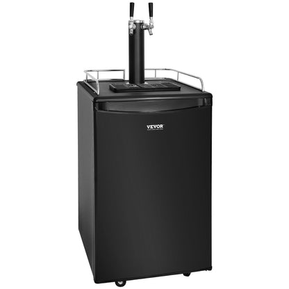 Dual Tap Beer Kegerator - Full Size Draft Beer Dispenser