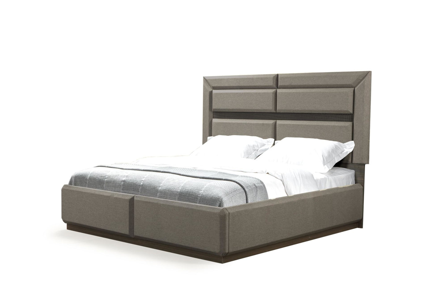 Dunhill Contemporary King Size Platform Bedframe with LED Headboard