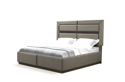 Dunhill Contemporary King Size Platform Bedframe with LED Headboard