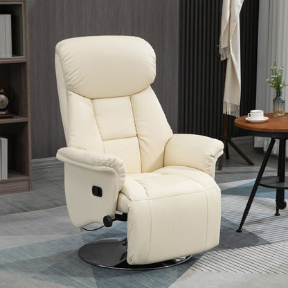 Manual Recliner Chair with Adjustable Swivel Recliner Footrest