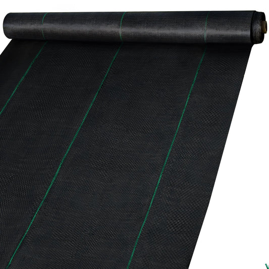 Premium Weed Barrier Fabric 6FT x 300FT - Heavy Duty 2.4OZ Woven Control