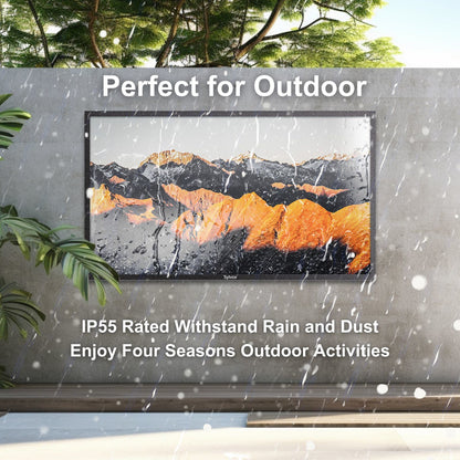 65 Inch Outdoor TV, 2000nits 4K UHD Weatherproof TV for Business - 2-Yr Warranty, 24/7 Operation, IP66 Waterproof