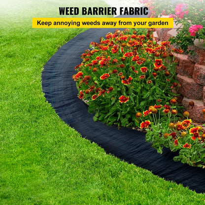 Premium Heavy Duty Weed Barrier Fabric - 6FT x 300FT, 3.2OZ