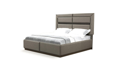 Dunhill Contemporary King Size Platform Bedframe with LED Headboard