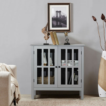 Glass Door Sideboard Console Storage Buffet Cabinet | Elegant & Functional