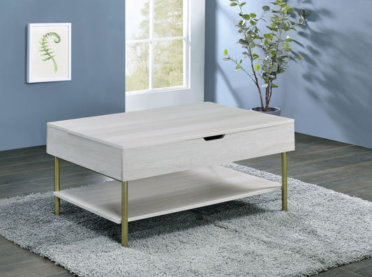 White Lift- Top Coffee Table - Modern & Functional Design