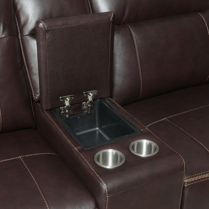 Customizable Dual-Power Leather Sectional - Top-Grain Leather, Power Headrest & Footrest